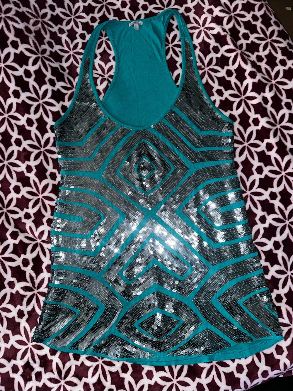 #141 Charlotte Russe Teal Sleeveless Tank Top